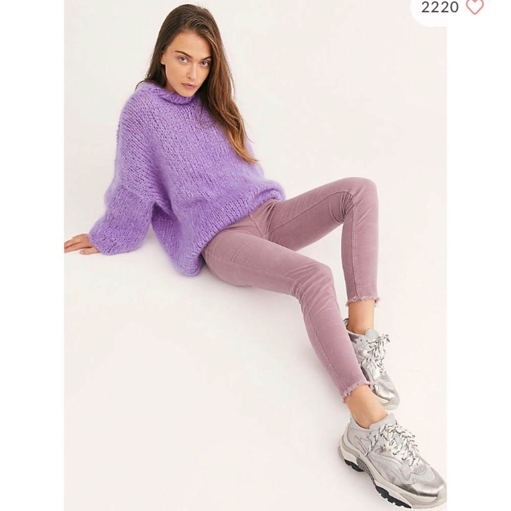 Free People lavender cord pants